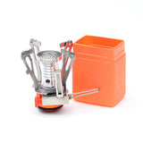 Camping Integrated Mini-Stove With Electronic Ignition Travel With a Portable Stove