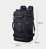 Men's Travel Bag Casual Backpack Three Use Student Computer With Lock Waterproof Backpack
