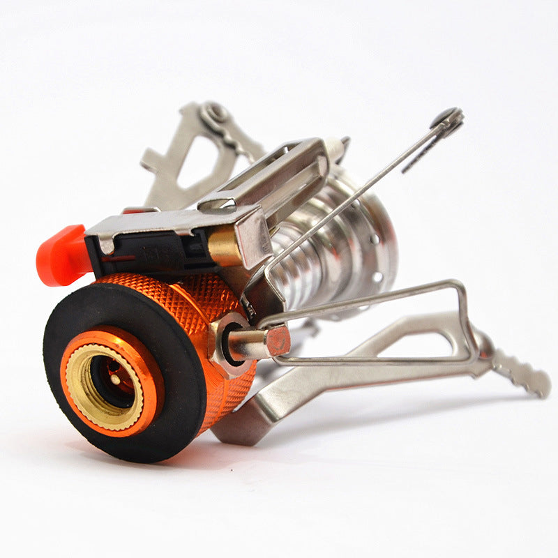 Camping Integrated Mini-Stove With Electronic Ignition Travel With a Portable Stove