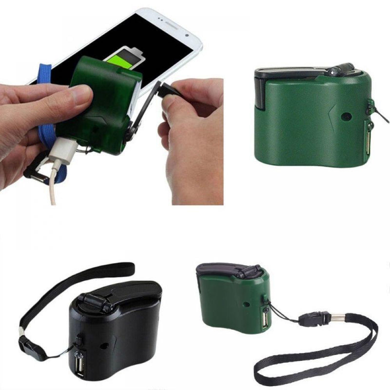 Phone Emergency Charger For Camping Hiking Outdoor Sports Hand Crank Travel Charger camping equipment Survival Tools