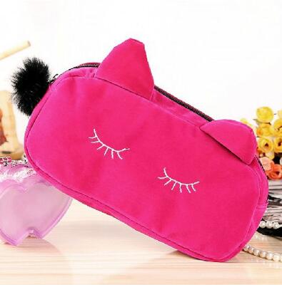 Storage Case Travel Makeup Flannel Pouch Cosmetic Bag