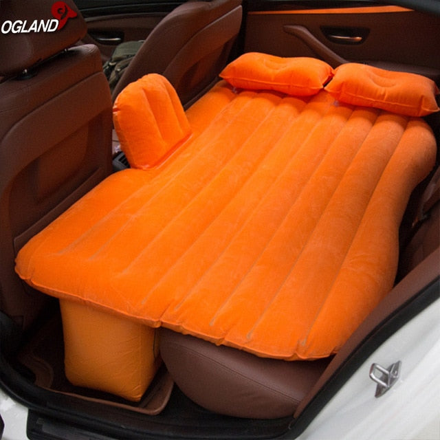 OGLAND Car Air Inflatable Travel Mattress Bed Universal for Back Seat Multi functional Sofa Pillow Outdoor Camping Mat Cushion