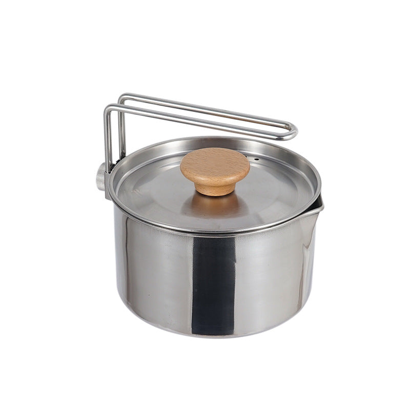 Outdoor Multi-Function 304 Stainless Steel Kettle Mountaineering Portable