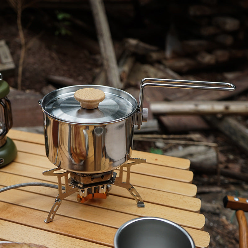 Outdoor Multi-Function 304 Stainless Steel Kettle Mountaineering Portable