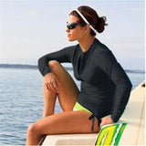 Women Long Sleeve Rashguard Swim Shirts
