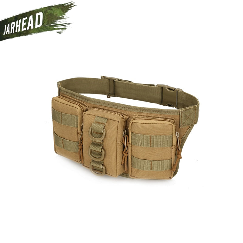 Tactical Waterproof Men Waist Pack Hiking nylon Waist Bag Outdoor Army Military Hunting Sports Climbing Camping Waist Pockets